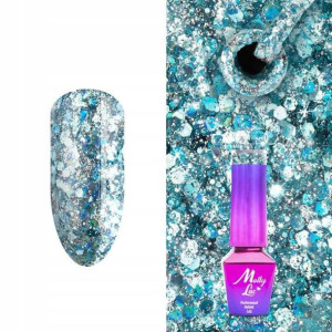 MollyLac lakier hybrydowy Holo 575 5ml Mint Błękit