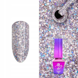 Molly Lac lakier hybrydowy Holo 570 5 ml Fiolet