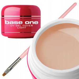 Żel BASE ONE maskujący COVER LIGHT 50g pędzelek