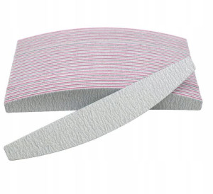 Pilnik do paznokci półksiężyc zebra 100/180 100szt
