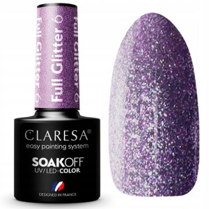 Claresa Lakier Hybrydowy brokat full glitter 6