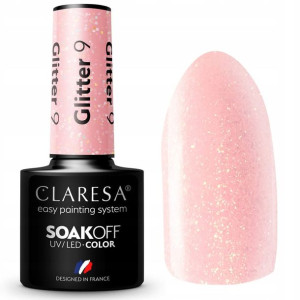 Claresa Lakier Hybrydowy glitter 9 brokatowy