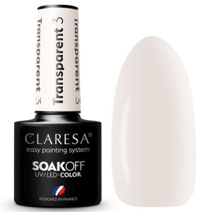 Claresa Lakier Hybrydowy transparent 3 lakiery