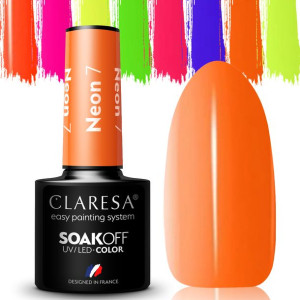 HIT CLARESA NEON Lakiery Hybrydowe NEONOWE #7