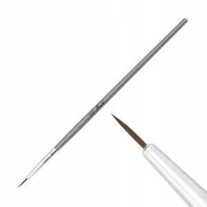PĘDZELEK DO ZDOBIEŃ Nail Art Brush 000 7mm srebrny