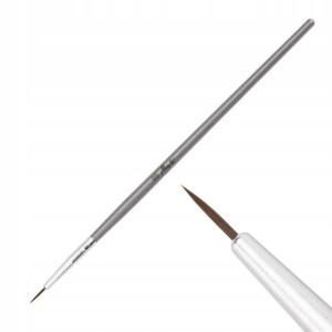 PĘDZELEK DO ZDOBIEŃ Nail Art Brush 00 10mm srebrny