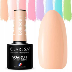 HIT CLARESA pastelowe Lakiery Hybrydowe LOLLIPOP 1