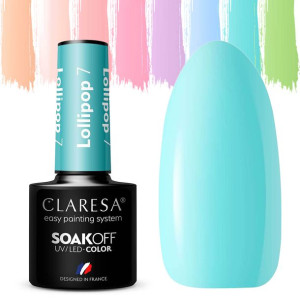 HIT CLARESA pastelowe Lakiery Hybrydowe LOLLIPOP 7