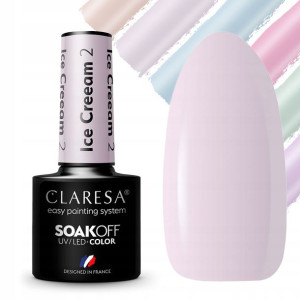 Hit Claresa Pastelowe Lakier Hybrydowy Ice Cream 2