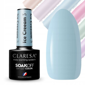 Hit Claresa Pastelowe Lakier Hybrydowy Ice Cream 3