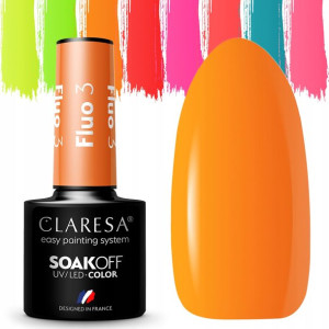 HIT CLARESA FLUO Lakiery Hybrydowe NEONOWE #3