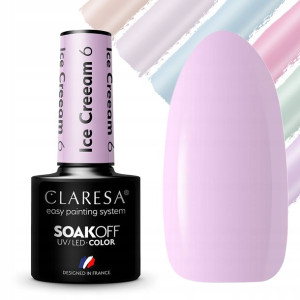 Hit Claresa Pastelowe Lakier Hybrydowy Ice Cream 6