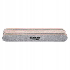 SUNONE Pilniki manicure 10szt prosty zebra 100/180