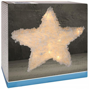 Dekoracja świąteczna LED gwiazda świecąca 40 cm