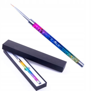Pędzelek do zdobień MollyLac Pro Liner 9mm rainbow