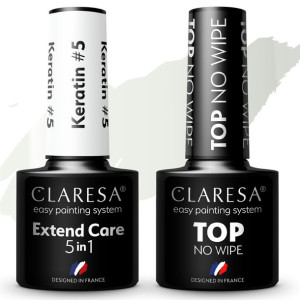 Claresa KERATIN baza lakier 5w1 #5 TOP NO WIPE