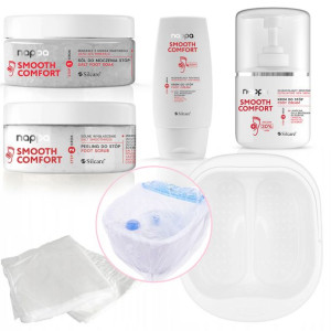 PEDICURE ZESTAW 4x Nappa SMOOTH regeneracja miska
