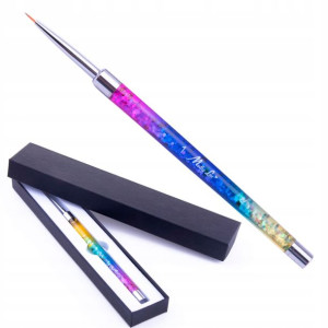 Pędzelek do zdobień MollyLac Pro Liner 7mm rainbow