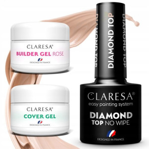 2x Builder Gel żel Claresa DO WYBORU 25g + TOP