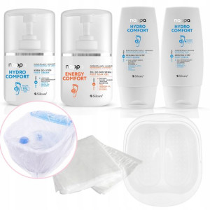 PEDICURE ZESTAW miska worki 4x Nappa HYDRO relaks