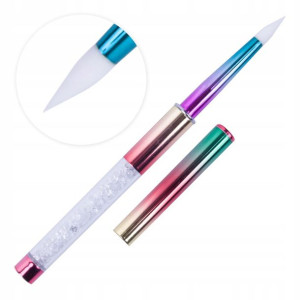 Pędzelek Silikonowy Do Nail Art Ombre Tęczowy Nr 2
