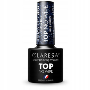 CLARESA TOP NO WIPE Glitter Blue GALAKTYCZNY BLASK