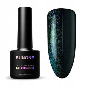 SUNONE galaktyczny TOP SHIMMER NA LAKIER HYBRYDOWY