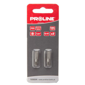 Końcówka 1/4" pz3 l 50mm 2szt. s2 blister proline