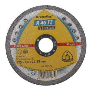 Tarcza do cięcia-st.kw.a46tzspec.125*1,6*22 pł.szt.1(45453a)