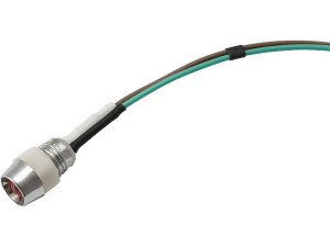 1629  Dioda led 5mm(czer mig.12v)kontr z przew