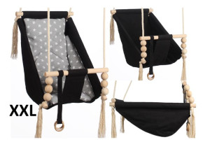 Kidaboo XXL 3W1 Bujaczek Leżaczek Huśtawka Dla Dziecka Domowa CE PAS