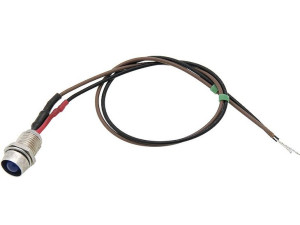 1617  Dioda led 5mm(nieb.12v)kontrolka z przew