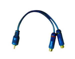 KPO2615 Kabel 1 x rca wtyk - 2 gniazda rca 0.2m