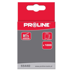 Zszywki półokrągłe typ l, 12mm, 7,6*1,2mm, 1000 szt, proline