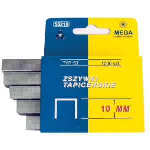 55210 Zszywki tapicerskie hartowane typ 53, L:10mm, Mega