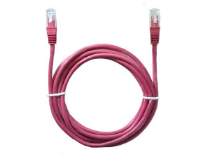 2735  Przyłącze patchcord utp  1,5m czerwony