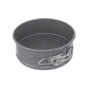 Mała forma tortownica blacha 12cm granitowa klips