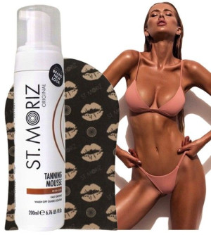 St Moriz samoopalacz w piance Medium + rękawica ZESTAW