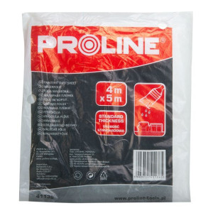 Folia cienka (grubość: ok.7 mikro-m) 4x5m hdpe malarska proline