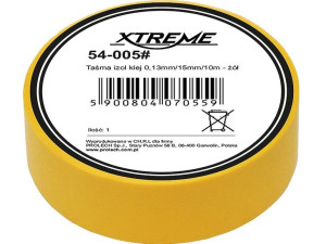 54-005  Taśma izolacyjna klejąca 0,13mm/15mm/10m