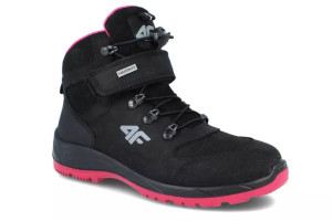 Buty trekkingowe 4F dziewczęce JOMW251 czarny membrana NEO DRY