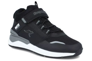 Sneakersy KangaROOS 18912 czarny wodoodporne z odblaskami rzepy