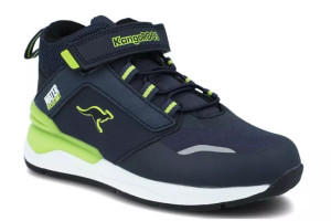 Sneakersy dziecięce KangaROOS 18912 granatowe wodoodporne z odblaskami rzep