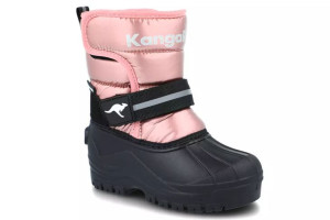 Śniegowce dziewczęce KangaROOS 02224 różowe membrana rzepy