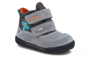 Śniegowce chłopięce PRIMIGI 2861422 szare GORETEX membrana zapięcie na rzep