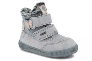 Śniegowce dziewczęce PRIMIGI 2861633 srebrne GORETEX rzepy