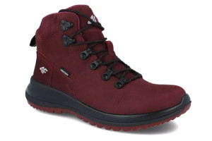 Buty trekkingowe 4F damskie OBDH261 bordowy membrana