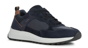 Sneakersy męskie GEOX U25E4A granatowy membrana