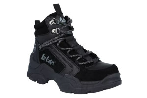 Botki damskie Lee Cooper LCJ-22-31-1441L czarny młodzieżowe platforma