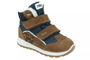 Śniegowce chłopięce PRIMIGI 2853100 brązowy GORETEX rzepy